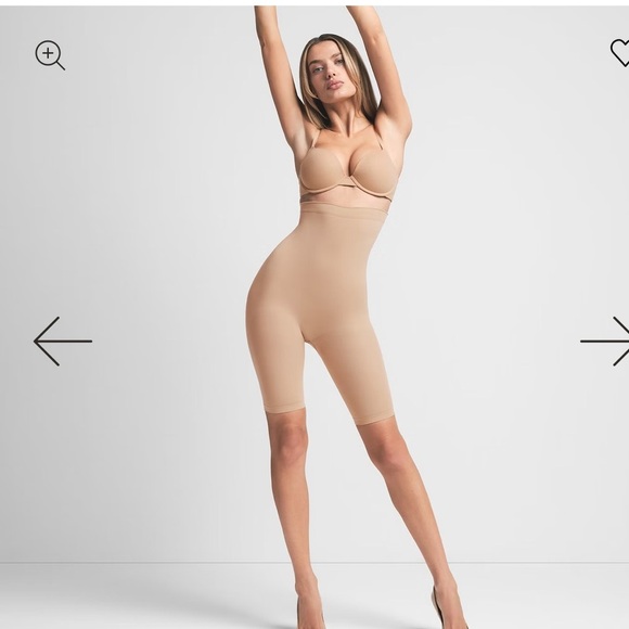 SKIMS HIGH-WAISTED ABOVE THE KNEE SHORT Tan M - Picture 9 of 9